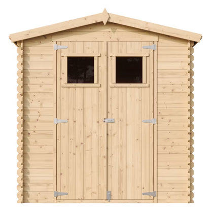 Redskabsskur M343 200x200 cm Natur Træ 3,53 m²