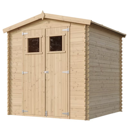 Redskabsskur M343 200x200 cm Natur Træ 3,53 m²