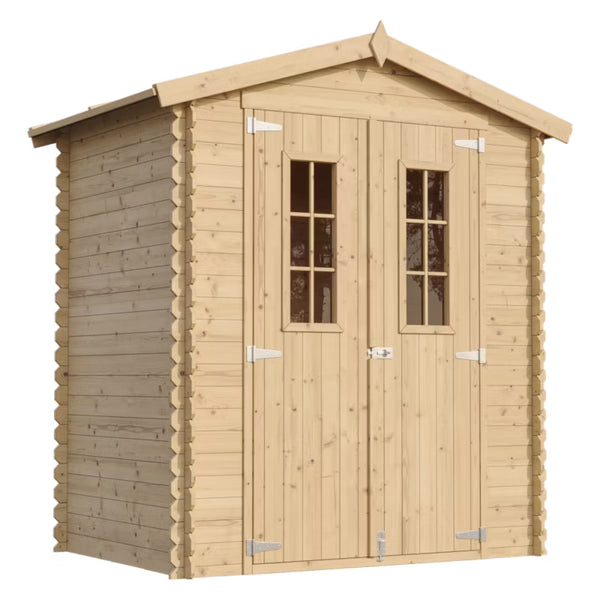 Redskabsskur M367C 196x136 cm 1,98 m² Natur Træ