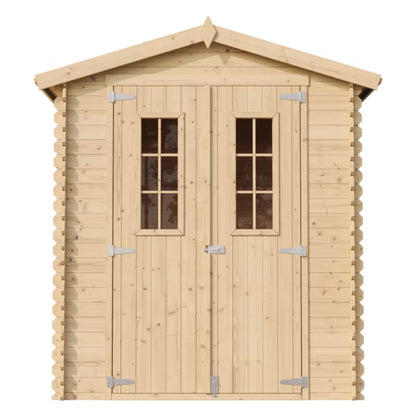 Redskabsskur M367C 196x136 cm 1,98 m² Natur Træ