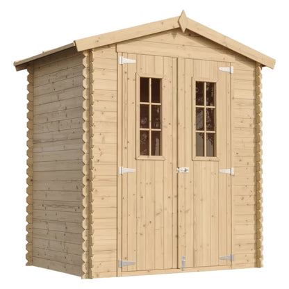 Redskabsskur M367C 196x136 cm 1,98 m² Natur Træ