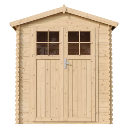 Redskabsskur M367F 196x136 cm Natur Træ 1,98 m²