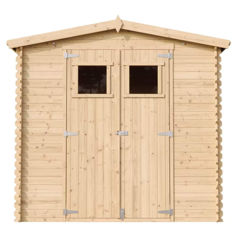 Redskabsskur M369 226x236 cm 4,33 m² Træ Natur