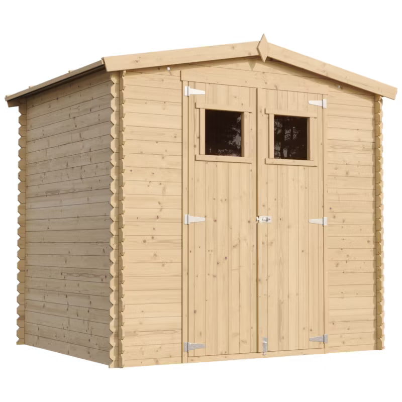 Redskabsskur M369 226x236 cm 4,33 m² Træ Natur