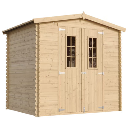 Redskabsskur M369C 226x236 cm Natur Træ 4,33 m²
