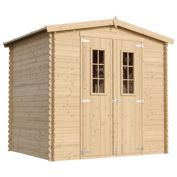 Redskabsskur M369C 226x236 cm Natur Træ 4,33 m²