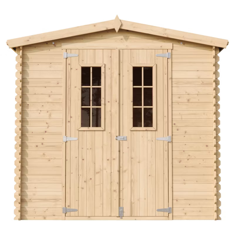 Redskabsskur M369C 226x236 cm Natur Træ 4,33 m²