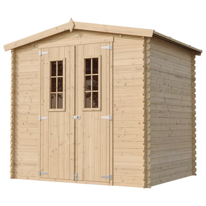 Redskabsskur M369C 226x236 cm Natur Træ 4,33 m²