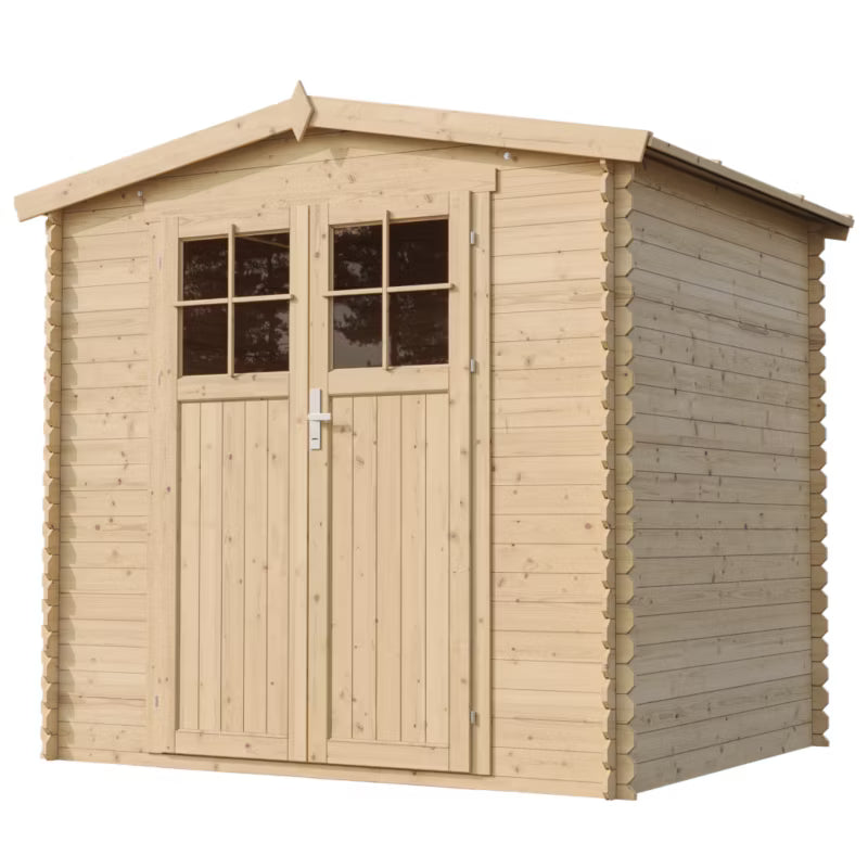 Redskabsskur M369F 226x236 cm Natur 4,33 m²