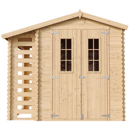 Redskabsskur M386CM386G 272x206 cm Natur Træ med Gulv