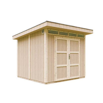 Redskabsskur M903A 6 m² med Gulv Natur