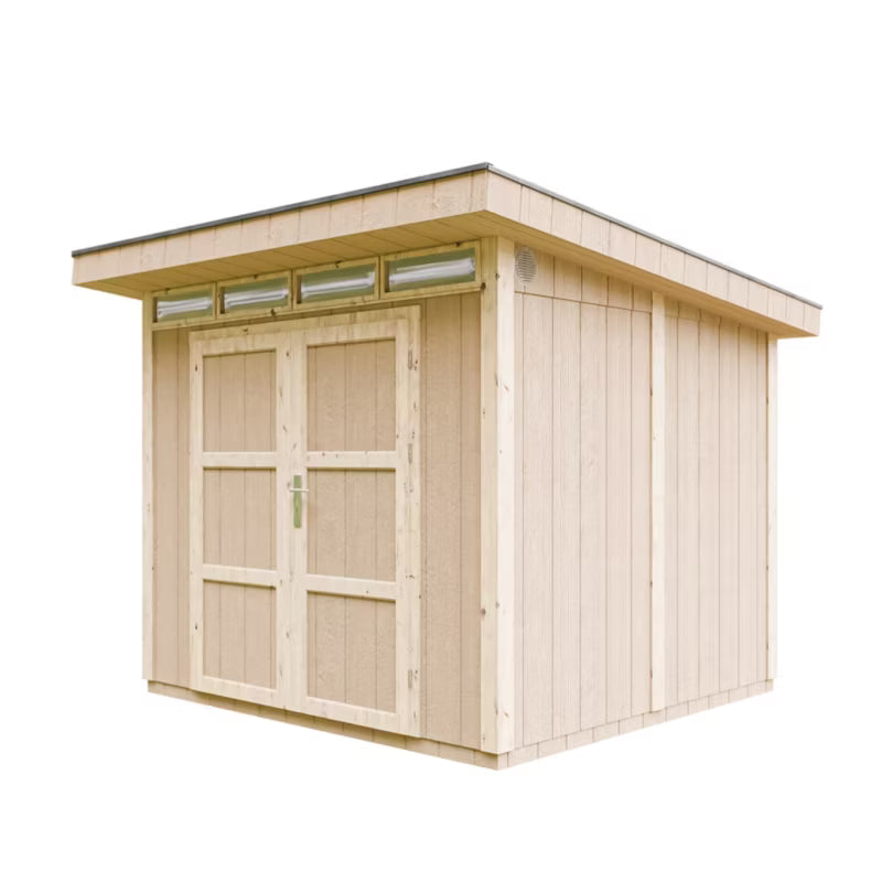 Redskabsskur M903A 6 m² med Gulv Natur