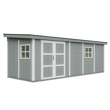 Redskabsskur M941 248x648 cm Grå 14,3 m²