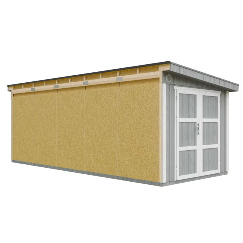 Redskabsskur M941 248x648 cm Grå 14,3 m²