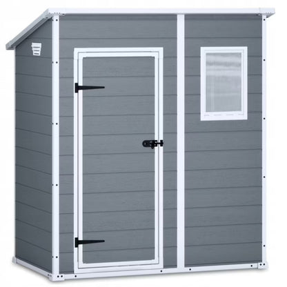 Redskabsskur Manor Pent 6x4 Plastik Grå 200 cm | 7290106922518