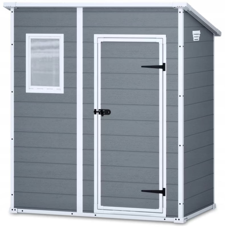 Redskabsskur Manor Pent 6x4 Plastik Grå 200 cm | 7290106922518