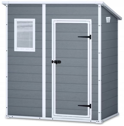 Redskabsskur Manor Pent 6x4 Plastik Grå 200 cm | 7290106922518