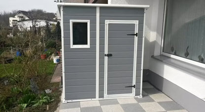 Redskabsskur Manor Pent 6x4 Plastik Grå 200 cm | 7290106922518