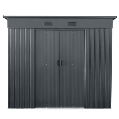 Redskabsskur Metal 238x279 cm Grå 6,64 m²