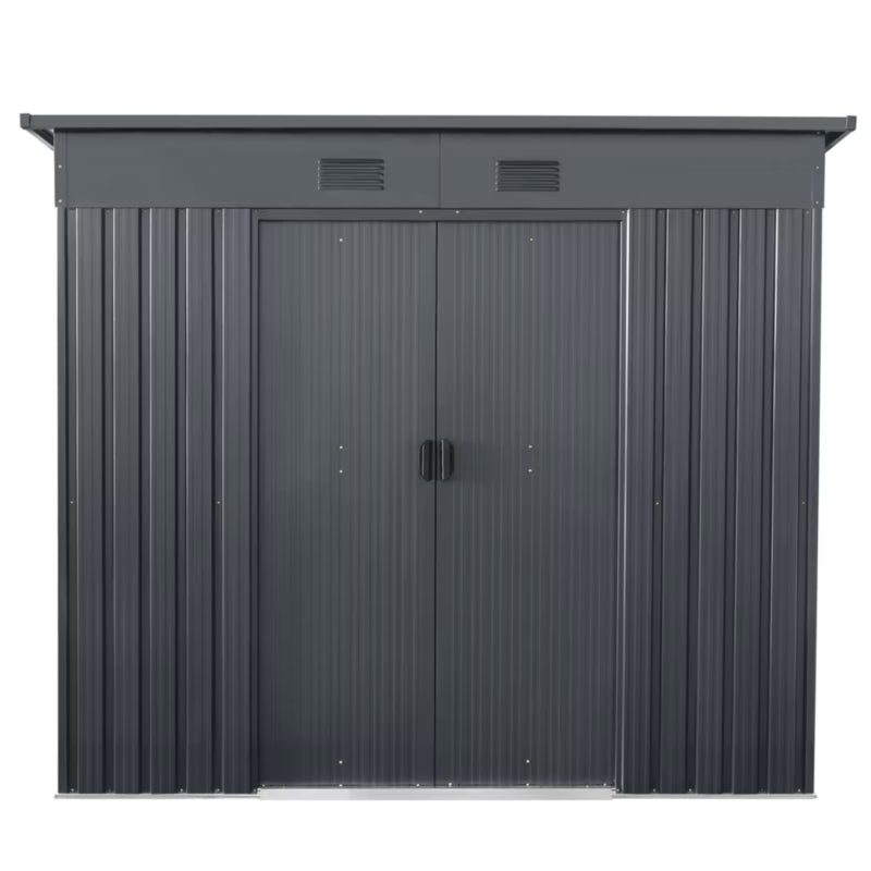 Redskabsskur Metal 4,5 m² 238x193 cm Grå
