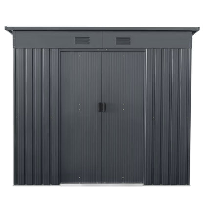 Redskabsskur Metal 4,5 m² 238x193 cm Grå
