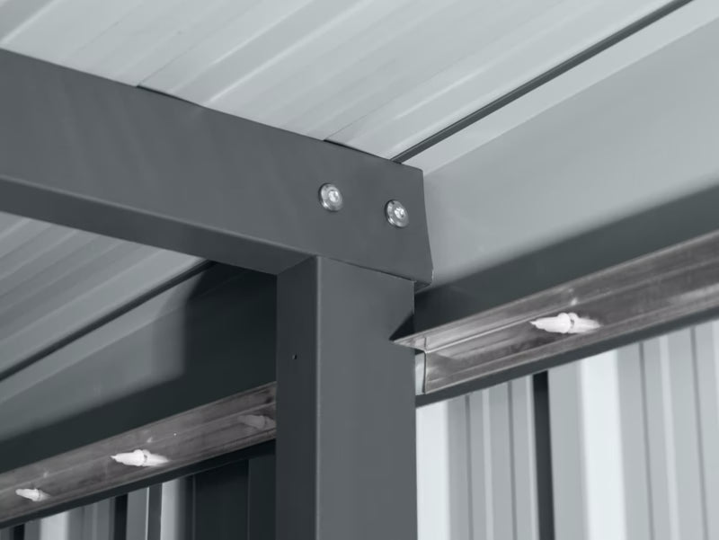 Redskabsskur Metal 4,5 m² 238x193 cm Grå
