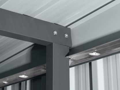 Redskabsskur Metal 4,5 m² 238x193 cm Grå