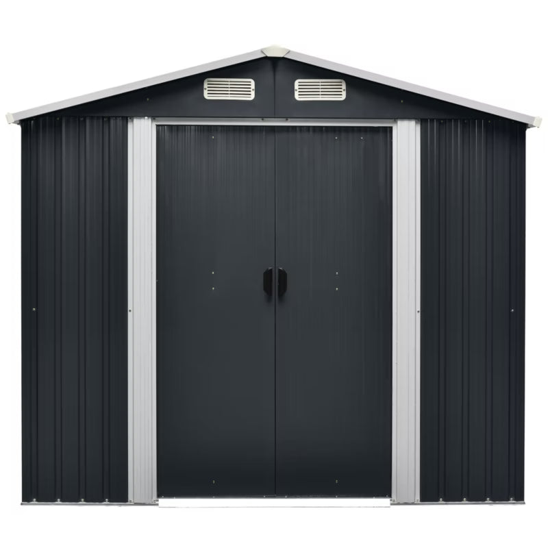 Redskabsskur Metal 6,09 m² Grå