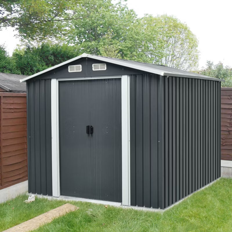 Redskabsskur Metal 6,09 m² Grå