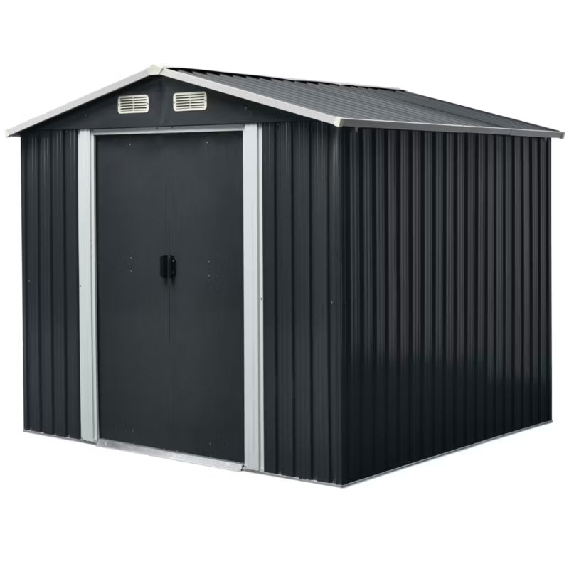 Redskabsskur Metal 6,09 m² Grå