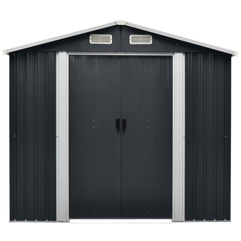Redskabsskur Metal 6,09 m² Grå