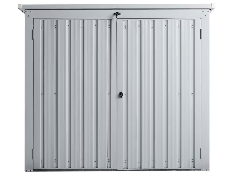 Redskabsskur Moena 158x96 cm Lysegrå Metal
