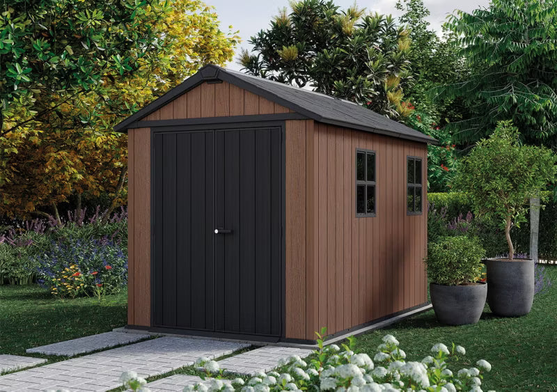 Redskabsskur Newton Plus 975 287x230 cm Brun
