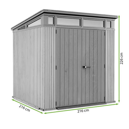 Redskabsskur Penthouse 7x7 216x216 cm Brun