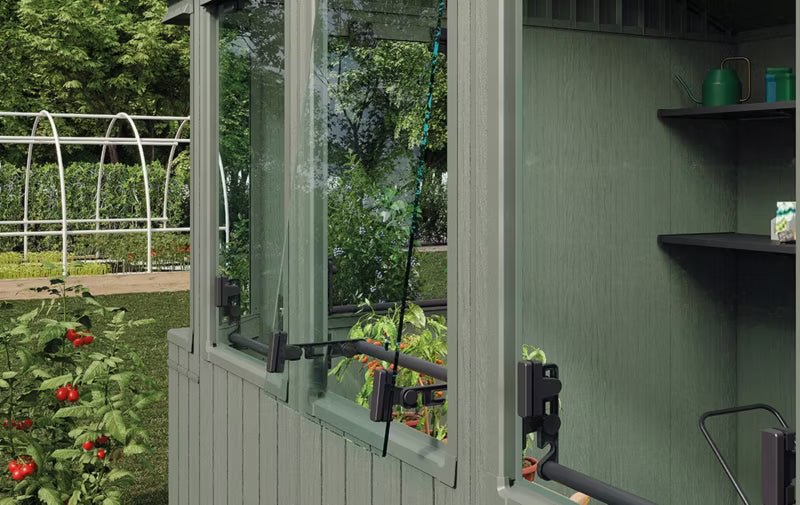 Redskabsskur Potting Shed 190x244 cm Grøn 4,64 m²