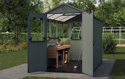 Redskabsskur Potting Shed 190x244 cm Grøn 4,64 m²