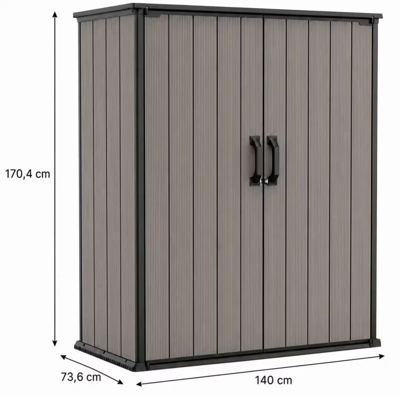 Redskabsskur Premier Tall 1400L 140x74x170 cm