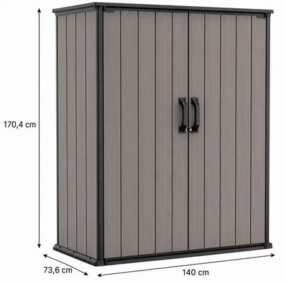 Redskabsskur Premier Tall 1400L 140x74x170 cm