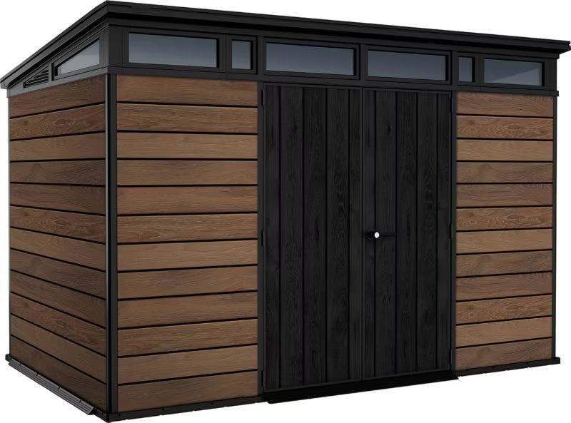 Redskabsskur Signature Penthouse 11x7 342x218 cm Valnød