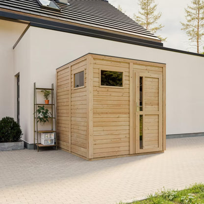 Redskabsskur 208x202 cm Træ Natur 4,20 m²