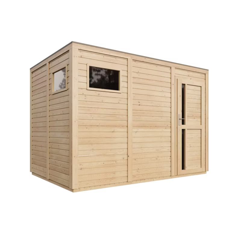 Redskabsskur i Træ 306x202 cm Natur 6,18 m²