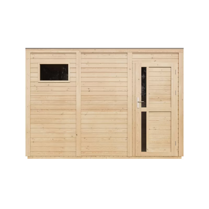 Redskabsskur i Træ 306x202 cm Natur 6,18 m²