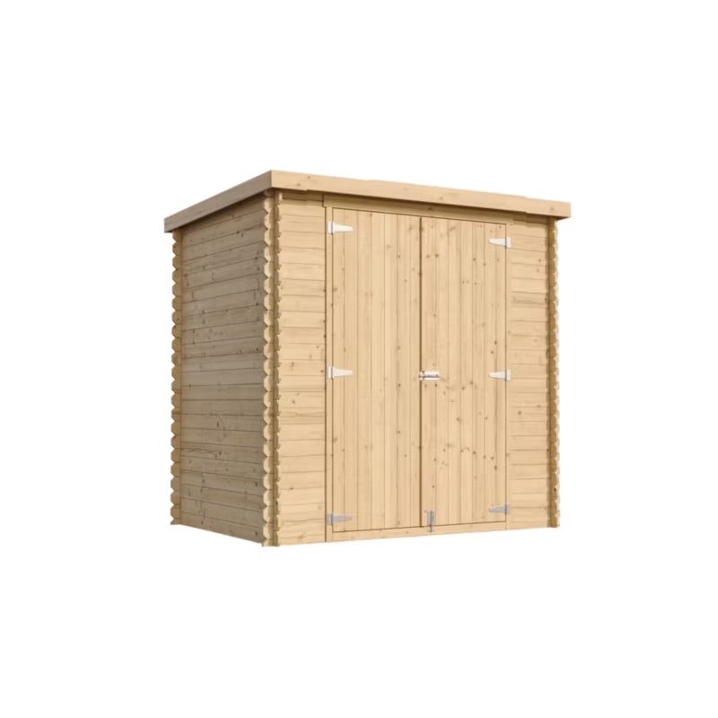 Redskabsskur Træ M311C1 204x142 cm Natur