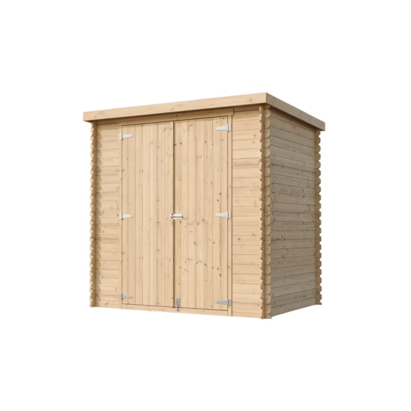 Redskabsskur Træ M311C1 204x142 cm Natur