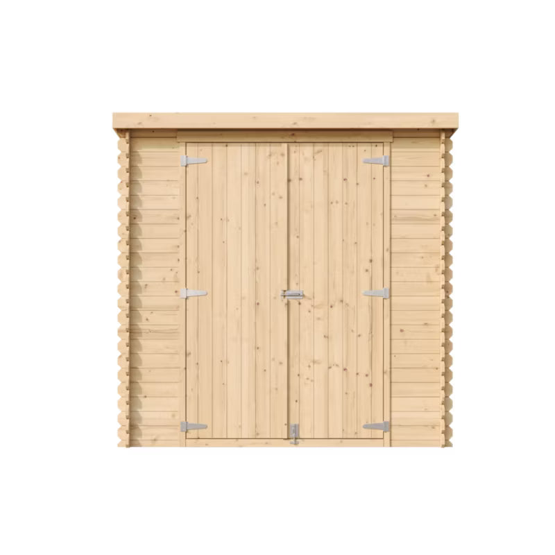 Redskabsskur Træ M311C1 204x142 cm Natur