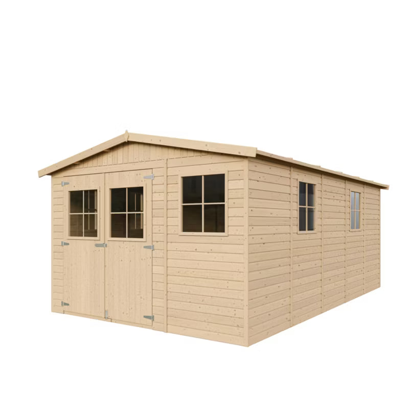 Redskabsskur Træ M337 516x324 cm Natur 15 m²