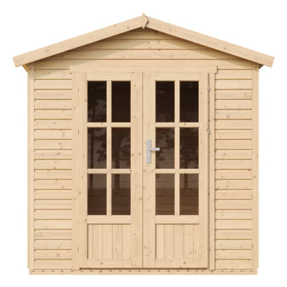 Redskabsskur Træ M351FB 233x222 cm Natur 4 m²