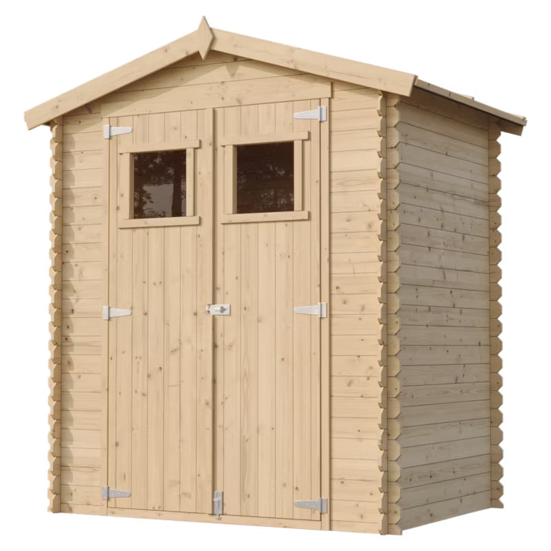 Redskabsskur Træ M367 1,98 m² Natur 19 mm