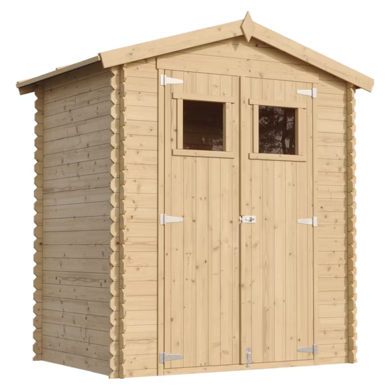 Redskabsskur Træ M367 1,98 m² Natur 19 mm