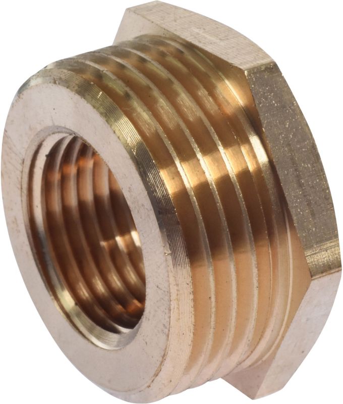 Messing reduktor GW 1/2" x GZ 1" til havevandslange